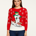 Isabellas Closet Womens Just Chillin Ugly Christmas Sweater by Vanessa Jane
