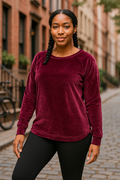 Ideology Women's Velour Pullover by Vanessa Jane