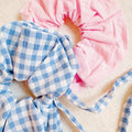 Checkered Perfect Duo Tailed Hair Scrunches Set Of 2
