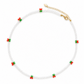Cherry Dotty Beaded Necklace