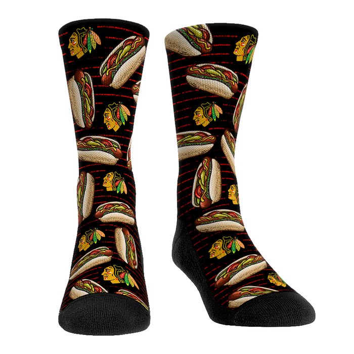 Chicago Blackhawks - Chicago Style Hot Dogs by Rock 'Em Socks