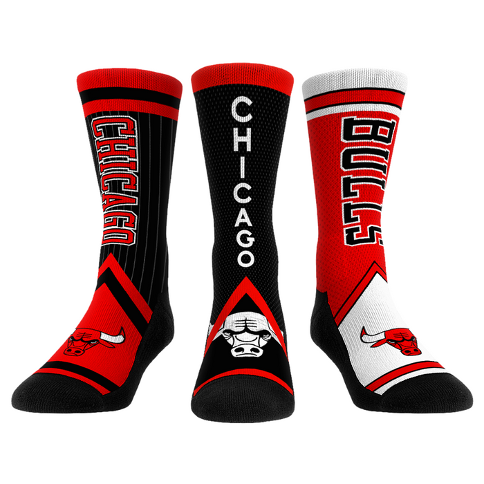 Chicago Bulls - Ultimate Jersey - 3-Pack by Rock 'Em Socks