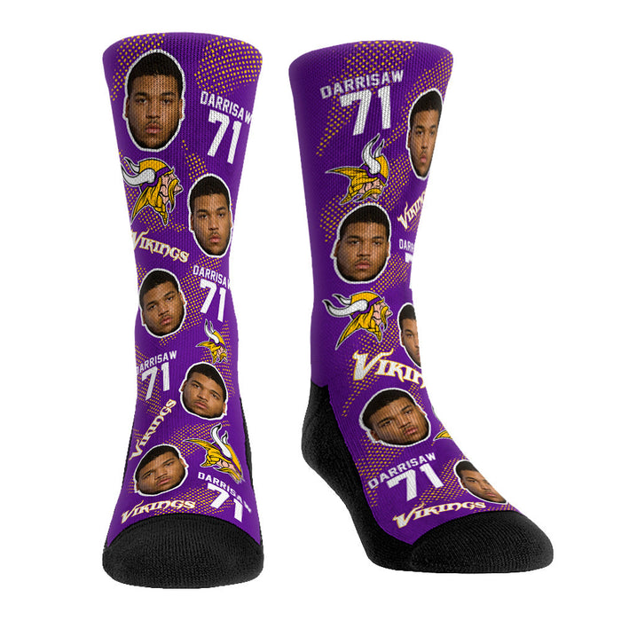 Christian Darrisaw - Minnesota Vikings - Football Guy by Rock 'Em Socks