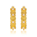 Honeysuckle Hoop Earrings - Pearl by Christina Greene