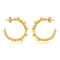 Honeysuckle Hoop Earrings - Pearl by Christina Greene