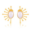 Ray of Sunshine Stud Earrings - Pearl