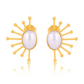 Ray of Sunshine Stud Earrings - Pearl by Christina Greene