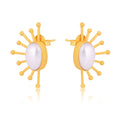 Ray of Sunshine Stud Earrings - Pearl by Christina Greene