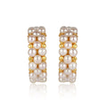 Sea Salt Hoop Earrings - Pearl by Christina Greene