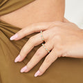 Marilyn 14K Gold Turquoise Ring with White Diamonds by Christina Greene