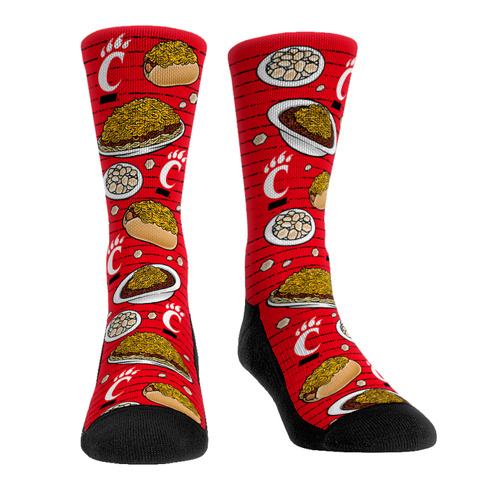 Cincinnati Bearcats - Chili Cheese by Rock 'Em Socks