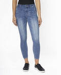 Zoe by Zoe +Phoebe Juniors High Rise Skinny Pin Tuck Jeans by Vanessa Jane