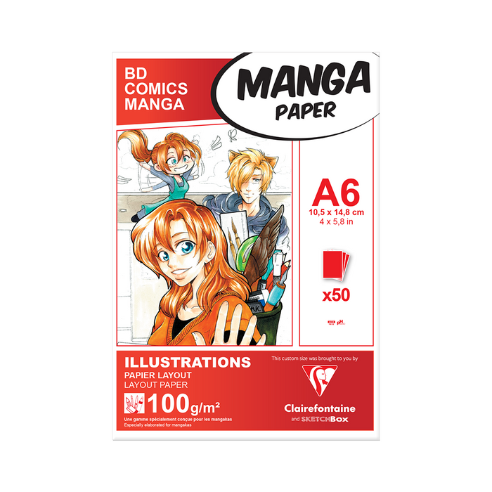 Clairfontaine Manga Marker Paper A6 Co-branded--50 Sheet by ShopSketchBox