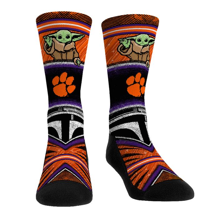 Clemson Tigers - Star Wars - Grogu Intergalactic Fan by Rock 'Em Socks
