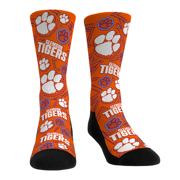 Clemson Tigers - Microdot All-Over by Rock 'Em Socks