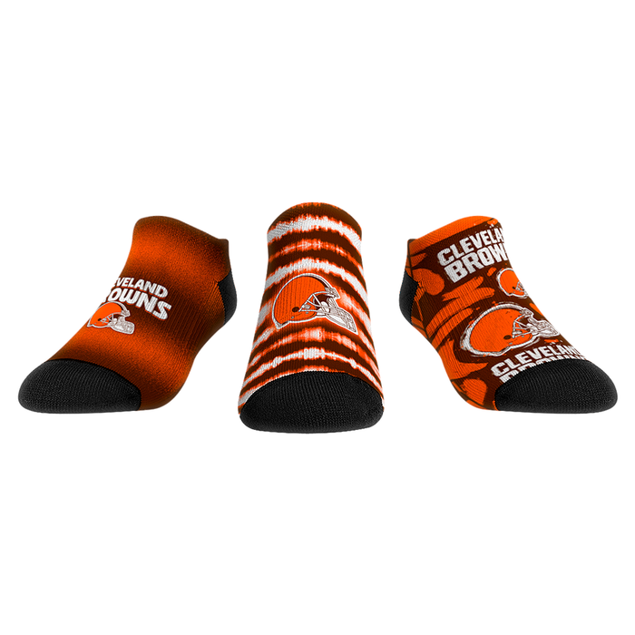 Cleveland Browns - Low Cut - Make Some Noise (3-Pack) by Rock 'Em Socks