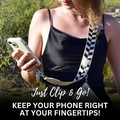 Clip & Go Strap w/Zippered Pouch Chevron by SaveTheGirls