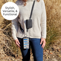 Clip & Go Strap w/Pouch Brushed Vegan Leather by SaveTheGirls