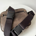 Full-Grain Crazy Horse Leather Waist Bag – Crossbody Travel Waist Pack by MiamiLeathers.com