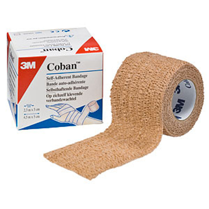 3M Coban Self-Adherent Wrap, 4 Inch x 5 Yards, Tan by Pasteur Pharmacy