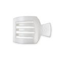 Coconut White Medium Flat Square Hair Clip by TELETIES