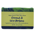 Handmade Goat Milk Soap | Hydrating With Antioxidants | Tropical Coconut & Lime Verbena Scent by Fern Valley Soap
