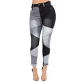 Color Block High Waist Skinny Jeans by The House of Stylez