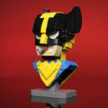 Wolverine Bust MOC made using LEGO bricks by B3 Customs