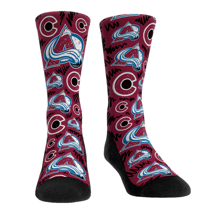 Colorado Avalanche - Logo Sketch by Rock 'Em Socks