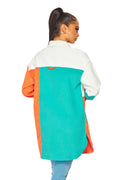 Color Block Shacket - Orange by The House of Stylez