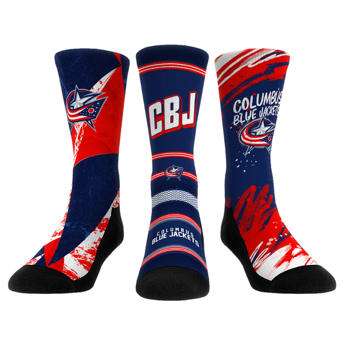 Columbus Blue Jackets - Power Play 3-Pack by Rock 'Em Socks