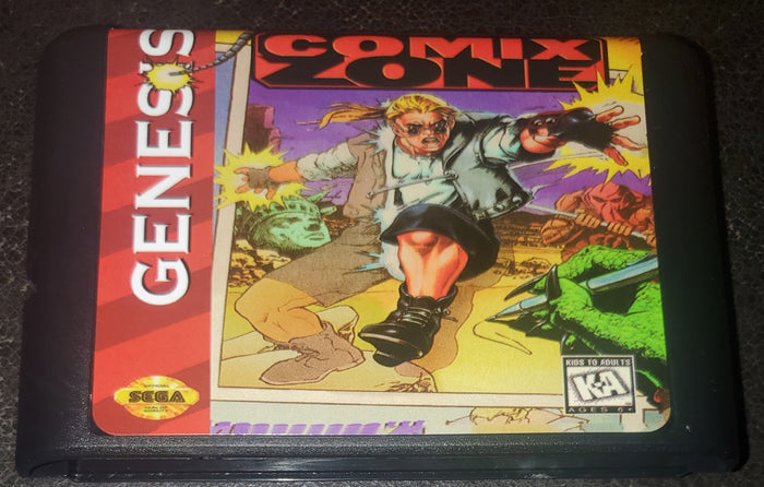 Comix Zone Sega Genesis Mega Drive Video Game Cartridge 1995 by VintageVideoGameStore