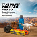 24 AA Pack Battery Caddy (Orange) by Storacell