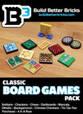 Classic Board Games Pack made using LEGO parts - B3 Customs by B3 Customs