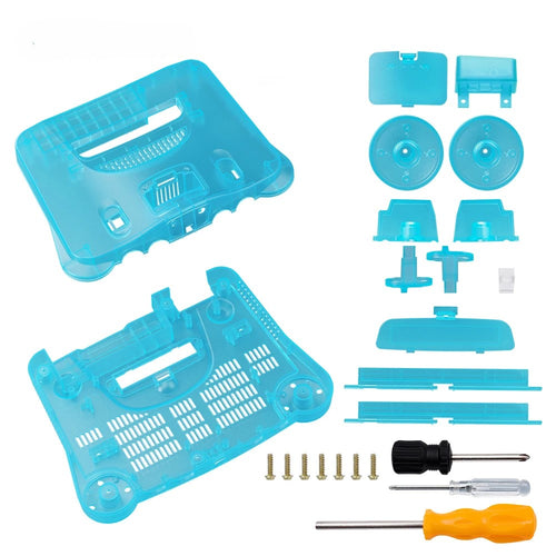 N64 Replacement Translucent Shell Case Housing Nintendo 64 by VintageVideoGameStore