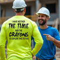 Crayons - Long Sleeve Hi-Vis Safety Yellow Shirt by Armed American Supply