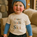 graphic tee | crawl walk ski by Finn + Emma