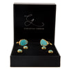 Men's Cufflink and Stud Set - Turquoise