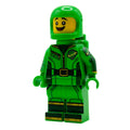 Green Shamrock Irish Classic Spaceman Minifig by B3 Customs