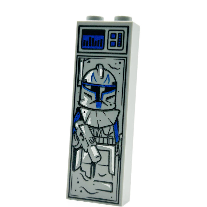 P1 Captain Rex in Carbonite (1x2x5 Brick) by B3 Customs