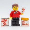 Brick-Fil-A Food Stand with Employee Minifig by B3 Customs