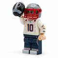 #10 QB Patriots Football Player Minifig by B3 Customs