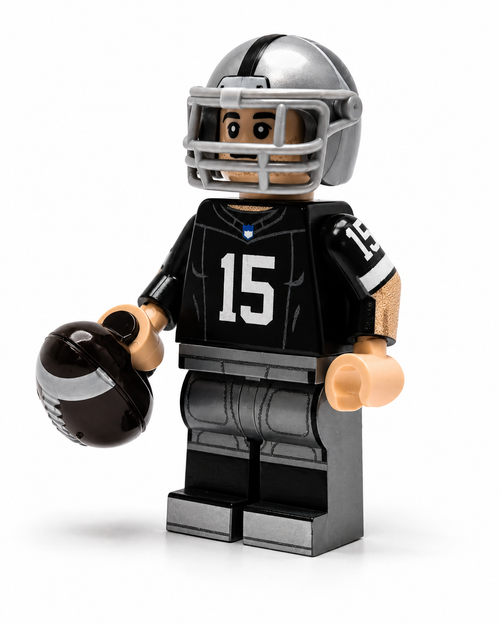 #15 QB Las Vegas Football Player Minifig by B3 Customs