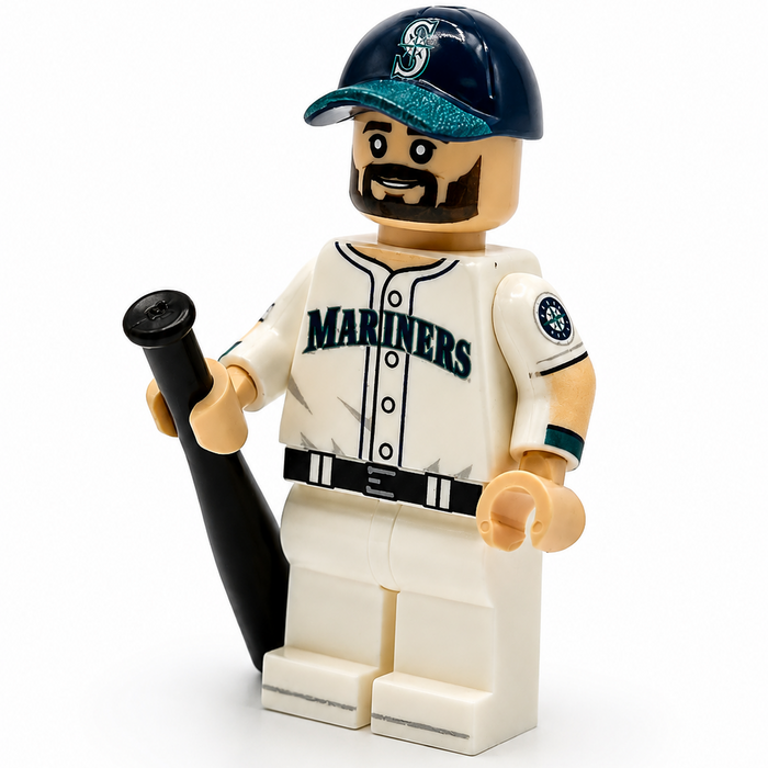 #29 C Seattle Baseball Minifig by B3 Customs