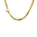 14k Yellow Gold Diamond Cut Round Franco Chain (5.30 mm) by Avera Group