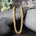 14k Yellow Gold Diamond Cut Round Franco Chain (5.30 mm) by Avera Group