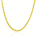 14k Yellow Gold Solid Diamond Cut Rope Chain (5.00 mm) by Avera Group