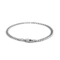 14k White Gold Solid Curb Bracelet (3.60 mm) by Avera Group