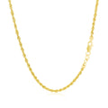 14k Yellow Gold Light Rope Chain (2.00 mm) by Avera Group