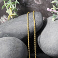 14k Yellow Gold Light Rope Chain (2.00 mm) by Avera Group